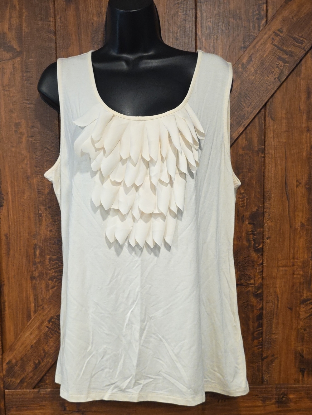 Alfani Cream Tank Top Xl